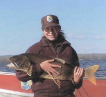 Bonnie with Lake Trout