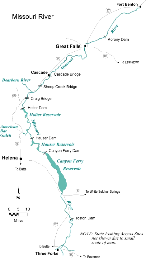 Missouri River Access Map